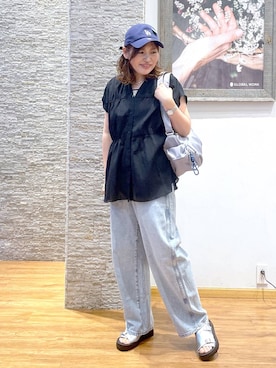 「アイテム（ブレスレット）」を使った、きくさん（レディース・161cm）の夏コーディネート