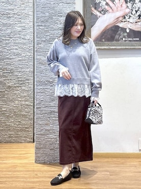 きくさん(レディース・161cm)の冬コーディネート