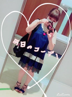 「フォロー、イイネ、お気に入り登録お願いします♡」｜「アイテム（サンダル）」を使った、yukinoyouseiさん（レディース・150cm）の夏コーディネート