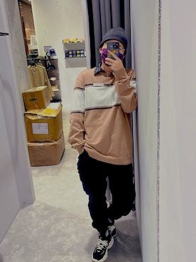 「Life8（ライフエイト）のアイテム」を使った、kiki彤さん（レディース・170cm）の春コーディネート