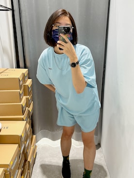 「Life8（ライフエイト）のアイテム」を使った、kiki彤さん（レディース・170cm）の夏コーディネート