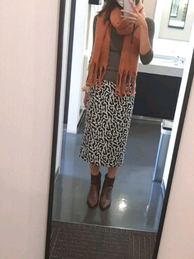 「To the sea（トゥーザシー）のアイテム」を使った、Aykさん（レディース・168cm）の秋コーディネート