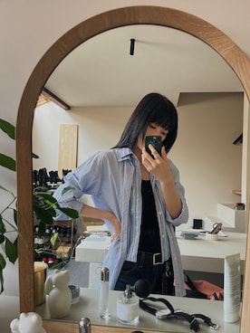 「Graphpaper（グラフペーパー）のアイテム」を使った、moegi_nakさん（レディース・163cm）の夏コーディネート