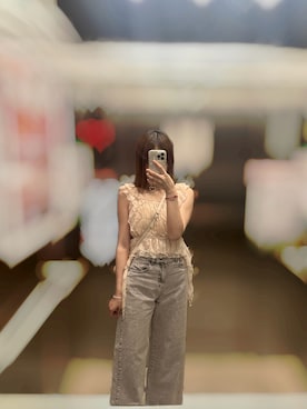 「アイテム（パンツ、シルバー系）」を使った、Ioesikeさん（レディース・168cm）の夏コーディネート
