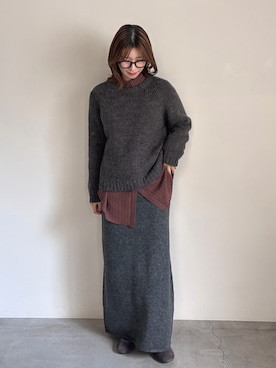 「select MOCA（セレクトモカ）のアイテム（シャツ/ブラウス）」を使った、maki012さん（レディース・161cm）の秋コーディネート