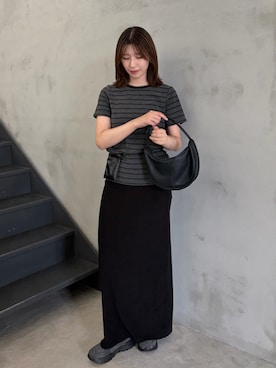 「select MOCA（セレクトモカ）のアイテム（ハンドバッグ）」を使った、maki012さん（レディース・161cm）の夏コーディネート
