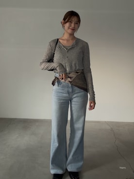 「select MOCA（セレクトモカ）のアイテム（バッグ）」を使った、maki012さん（レディース・161cm）の春コーディネート