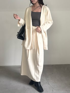 「アイテム（セットアップ）」を使った、maki012さん（レディース・161cm）の秋コーディネート