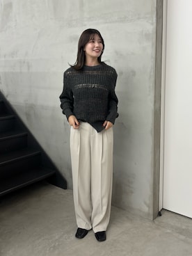 「select MOCA（セレクトモカ）のアイテム（キャミソール）」を使った、maki012さん（レディース・161cm）の秋コーディネート