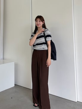 「select MOCA（セレクトモカ）のアイテム（トップス）」を使った、maki012さん（レディース・161cm）の春コーディネート