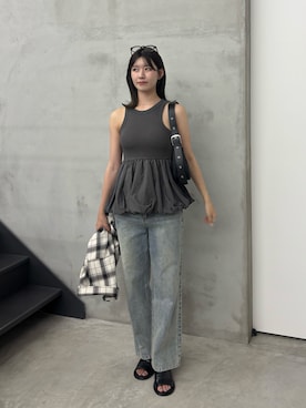 「select MOCA（セレクトモカ）のアイテム」を使った、maki012さん（骨格ストレート・レディース・161cm）の夏コーディネート