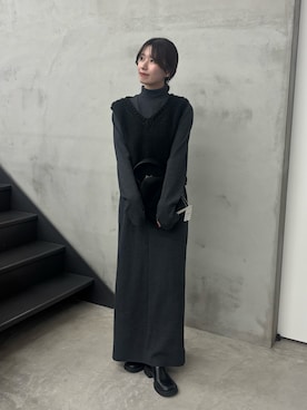 「アイテム（ワンピース/ドレス）」を使った、maki012さん（レディース・161cm）の秋コーディネート