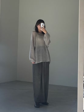 「select MOCA（セレクトモカ）のアイテム（キャミソール）」を使った、maki012さん（レディース・161cm）の秋コーディネート