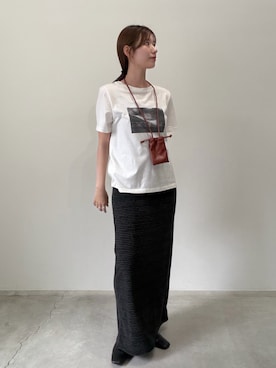 「select MOCA（セレクトモカ）のアイテム（バッグ）」を使った、maki012さん（レディース・161cm）の夏コーディネート