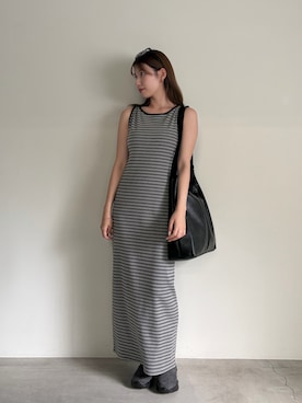 「select MOCA（セレクトモカ）のアイテム（バッグ）」を使った、maki012さん（レディース・161cm）の夏コーディネート