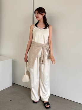 「select MOCA（セレクトモカ）のアイテム（トップス）」を使った、maki012さん（レディース・161cm）の春コーディネート