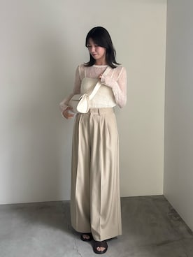 「アイテム（キャミソール）」を使った、maki012さん（レディース・161cm）の夏コーディネート