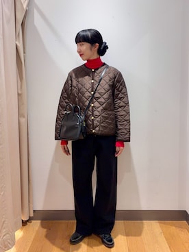 「アイテム（ローファー）」を使った、hakoさん（レディース・163cm・20代）の秋コーディネート