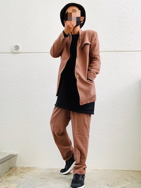 「FUDGE」｜「アイテム（その他アウター）」を使った、tamtamrompさん（メンズ・170cm）の秋コーディネート
