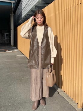 裕美さん（レディース・156cm）の秋コーディネート