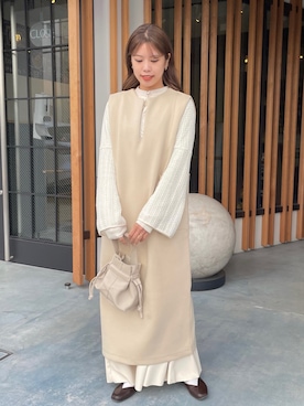 「vingtrois（バントロア）のアイテム」を使った、裕美さん（レディース・156cm）の秋コーディネート