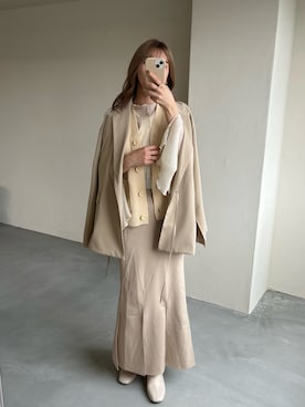 「GOLDY（ゴールディ）のアイテム（リング）」を使った、裕美さん（レディース・156cm）の春コーディネート