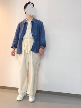 「モールスキンジャケット」｜Lyさん（メンズ・171cm）の春コーディネート