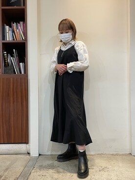 「キャミソールワンピ」｜maaaaa1216さん（レディース・155cm）の秋コーディネート