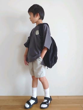 「アイテム（サンダル）」を使った、aratanさん（キッズ・122cm）の夏コーディネート