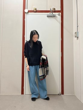 「BIRKENSTOCK（ビルケンシュトック）のBIRKENSTOCK　Boston LEVE（サンダル）」を使った、pyonさん（レディース・161cm）の秋コーディネート