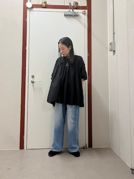 「アイテム（チュニック）」を使った、pyonさん（レディース・161cm）の夏コーディネート