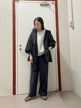 「URBAN RESEARCH DOORS（アーバンリサーチドアーズ）の防風/撥水ドロストフーディ（その他アウター）」を使った、pyonさん（レディース・161cm）の秋コーディネート