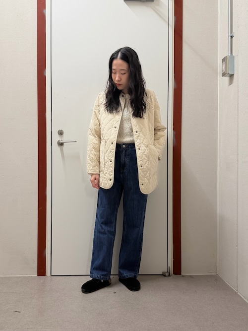 rourou 人気　新作　ワイドデニム セール】【ROOT THREE】デニム・カツラギ 裾ドローコード ワイドパンツ