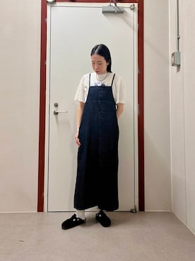 「Lee（リー）のアイテム（ワンピース）」を使った、pyonさん（レディース・161cm）の夏コーディネート