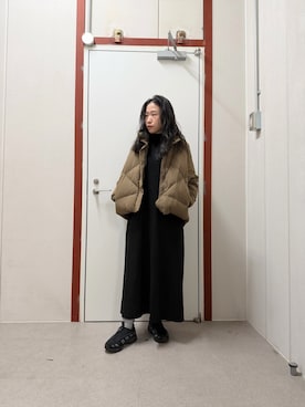 「アイテム（その他アウター）」を使った、pyonさん（レディース・161cm）の秋コーディネート