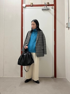 「アイテム（セットアップ）」を使った、pyonさん（レディース・161cm）の秋コーディネート