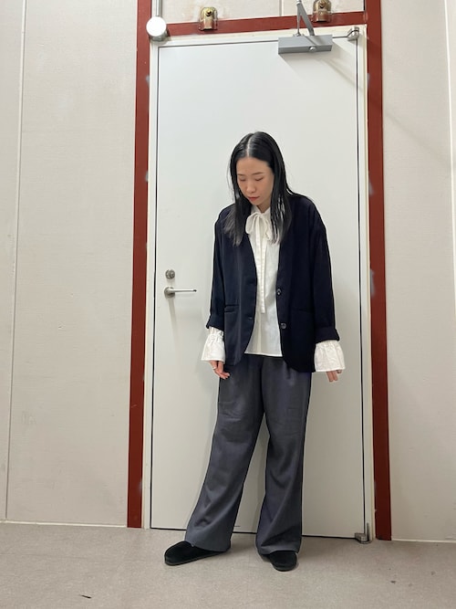 URBAN RESEARCH ノーカラージャケットサイズ36 ベージュ URBAN