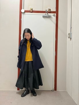 「URBAN RESEARCH DOORS（アーバンリサーチドアーズ）のタートルネックニット（ニット/セーター）」を使った、pyonさん（レディース・161cm）の冬コーディネート