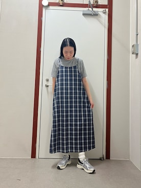 「アイテム（ワンピース）」を使った、pyonさん（レディース・161cm）の夏コーディネート