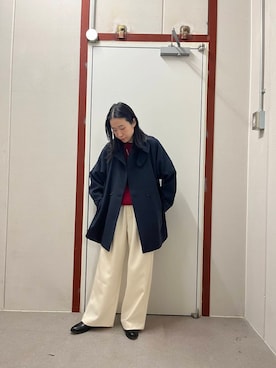 「冬の差し色コーデ」｜pyonさん（レディース・161cm）の冬コーディネート