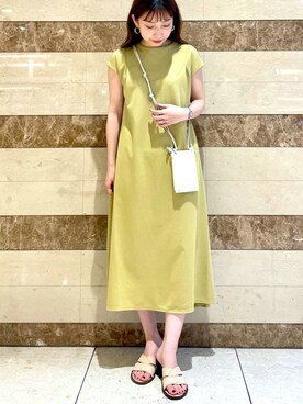 「URBAN RESEARCH ROSSO WOMEN（アーバンリサーチ　ロッソ）のアイテム（サンダル）」を使った、Mikaさん（レディース・153cm）の夏コーディネート