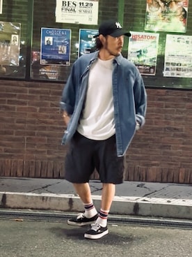「PENDLETON（ペンドルトン）のアイテム」を使った、いつきんぐさん（メンズ・173cm）の春コーディネート