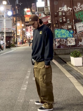 「VANS(バンズ)のアイテム」を使った、いつきんぐさん(メンズ・173cm)の秋コーディネート