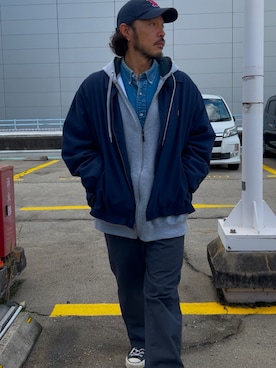 「Dickies（ディッキーズ）のアイテム」を使った、いつきんぐさん（メンズ・173cm）の冬コーディネート