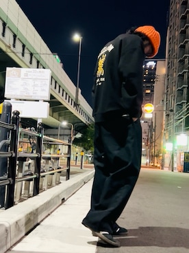 「MOSCOT（モスコット）のアイテム」を使った、いつきんぐさん（メンズ・173cm）の冬コーディネート