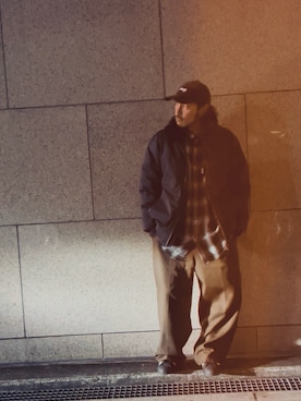 「schott（ショット）のアイテム」を使った、いつきんぐさん（メンズ・173cm）の冬コーディネート