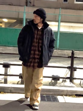 「EKAL（エカル）のアイテム」を使った、いつきんぐさん（メンズ・173cm）の冬コーディネート