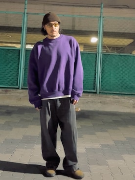 「CA4LA（カシラ）のアイテム（帽子）」を使った、いつきんぐさん（メンズ・173cm）の春コーディネート