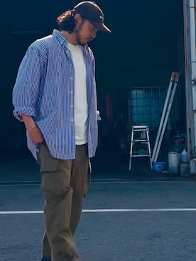 「schott（ショット）のアイテム（キャップ）」を使った、いつきんぐさん（メンズ・173cm）の春コーディネート