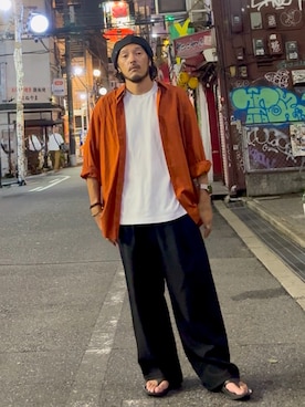 「CPH（シーピーエイチ）のアイテム」を使った、いつきんぐさん（メンズ・173cm）の秋コーディネート